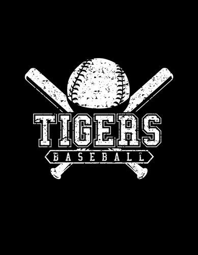 Tigers Baseball Distressed Design