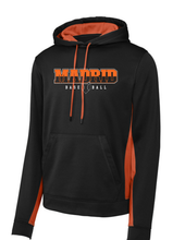 Color Block Hoodie - Adult Black/Orange