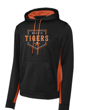 Color Block Hoodie - Adult Black/Orange