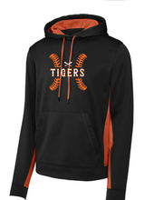 Color Block Hoodie - Adult Black/Orange