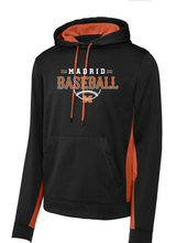 Color Block Hoodie - Adult Black/Orange
