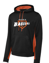 Color Block Hoodie - Adult Black/Orange