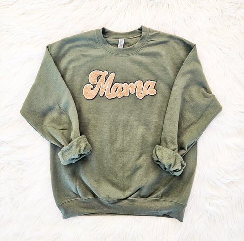 Olive Mama Patch Crew