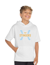 Short Sleeve White Hoodie - Adult & Youth