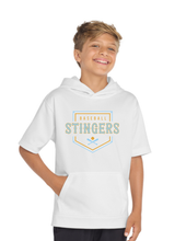 Short Sleeve White Hoodie - Adult & Youth
