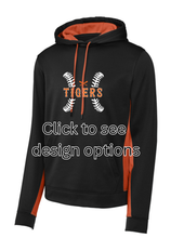 Color Block Hoodie - Adult Black/Orange