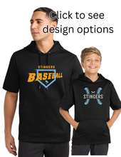 Short Sleeve Black Hoodie - Adult & Youth