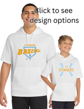 Short Sleeve White Hoodie - Adult & Youth