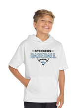 Short Sleeve White Hoodie - Adult & Youth