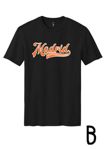 Madrid Baseball Tee Black (Adult & Youth)