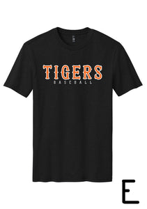 Madrid Baseball Tee Black (Adult & Youth)