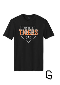 Madrid Baseball Tee Black (Adult & Youth)