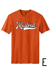 Madrid Baseball Tee Orange
