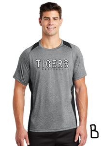Madrid Baseball Performance Tee Gray/Black (Adult & Youth)