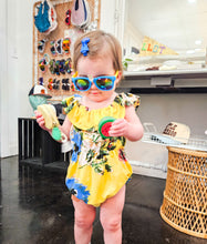 Yellow Floral Bubble Romper