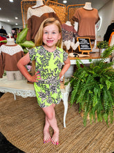 Neon Yellow Floral Romper