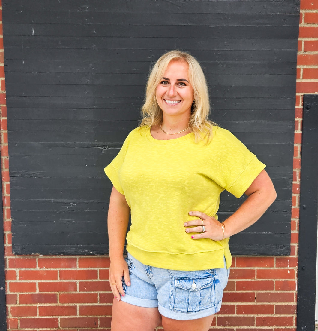 Lime Boxy Tee