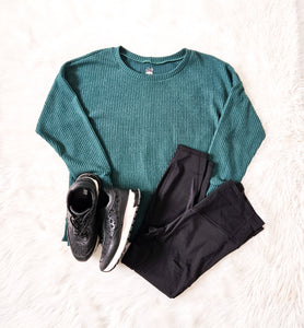 Adult Teal Pine Pullover