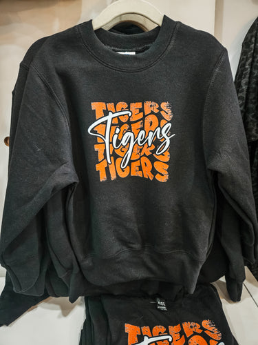 Tigers Crew Sweatshirt Youth - Black