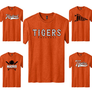 Madrid Baseball Tee Orange