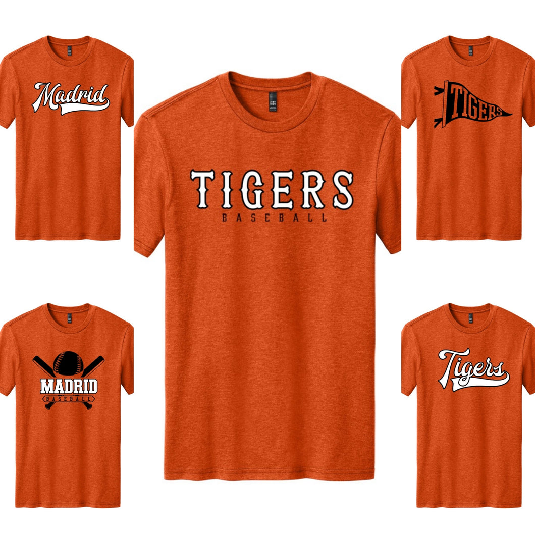 Madrid Baseball Tee Orange