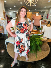 White Floral Women's Dress