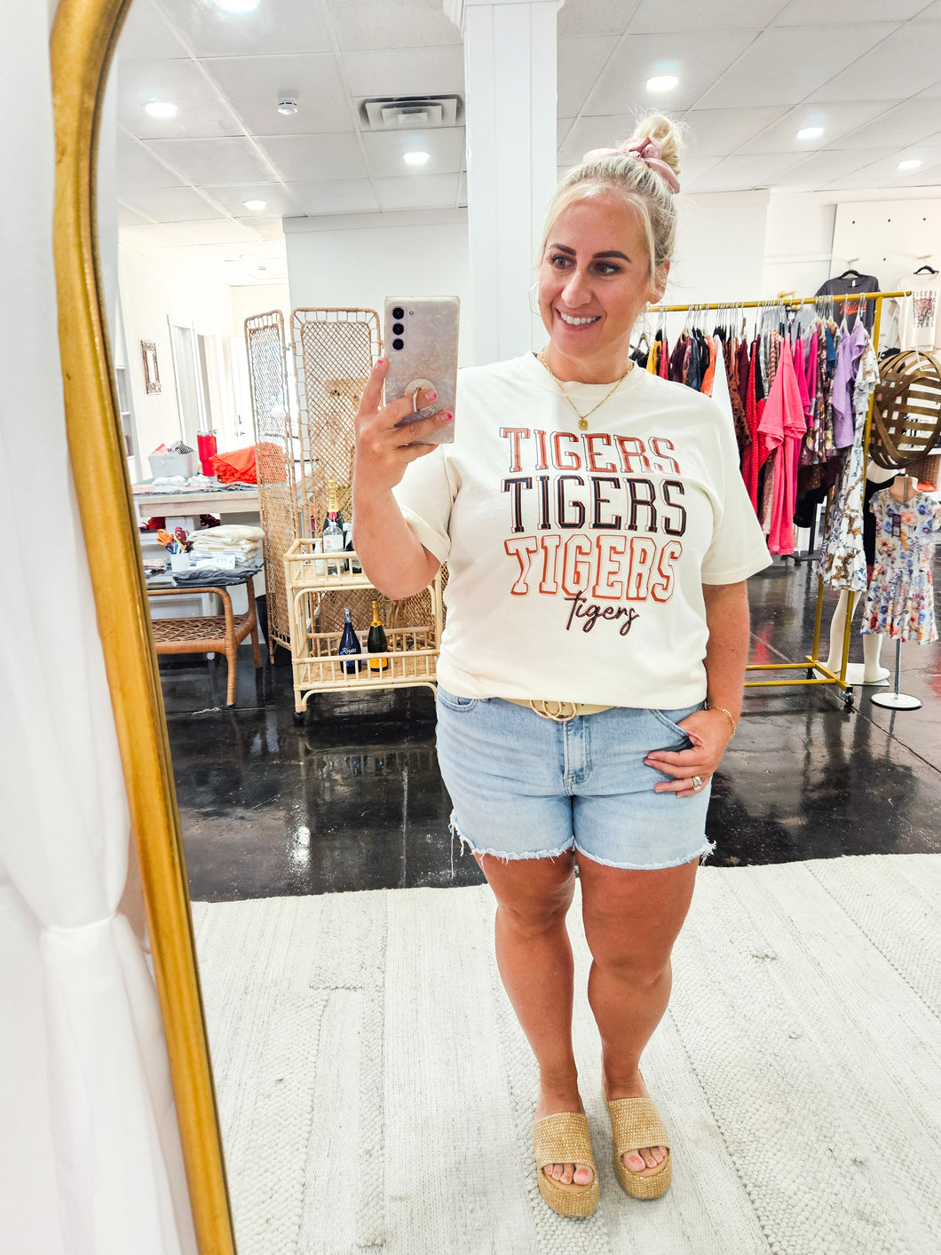 Cream CC Tigers Tee