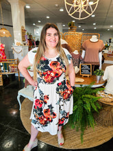 White Floral Women's Dress