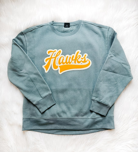 Vintage Hawks Patch Crew