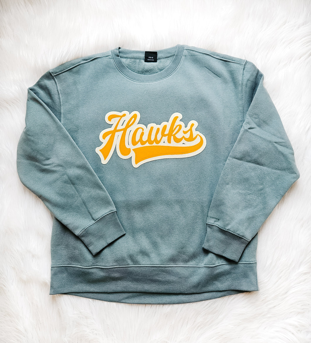 Vintage Hawks Patch Crew