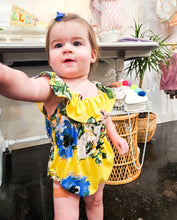Yellow Floral Bubble Romper