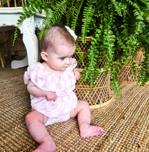 Pink Checkered Bubble Romper