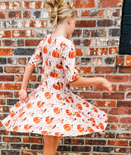 Fall Pumpkin Twirl Dress