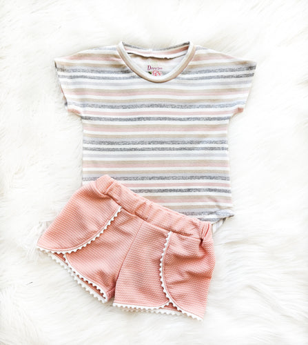 Soft Pink Striped Shirt