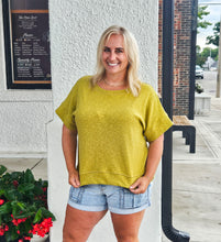 Dark Lime Boxy Tee