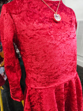 Red Velvet Twirl Dress