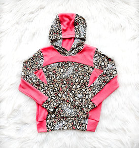 Hot Pink Cheetah Hoodie – Landy Lou Devie Too - Main Image
