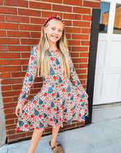 Holiday Leopard Twirl Dress