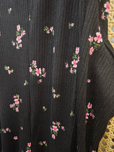 Black Floral Harem Bib Romper