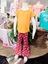 Mustard Curved Hem Tee