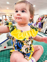 Yellow Floral Bubble Romper
