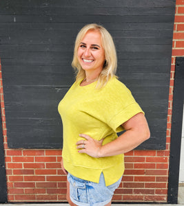 Lime Boxy Tee