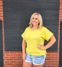 Lime Boxy Tee