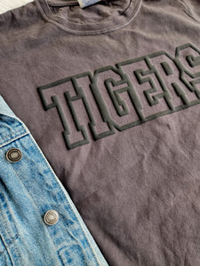 Charcoal Tigers Puffed T-Shirt