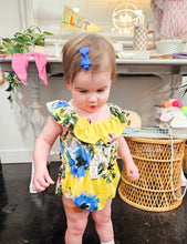 Yellow Floral Bubble Romper