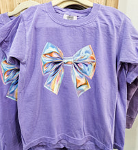 Violet Iridescent Bow Tee