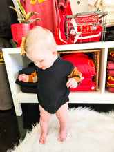 Black Mustard Plaid Onesie