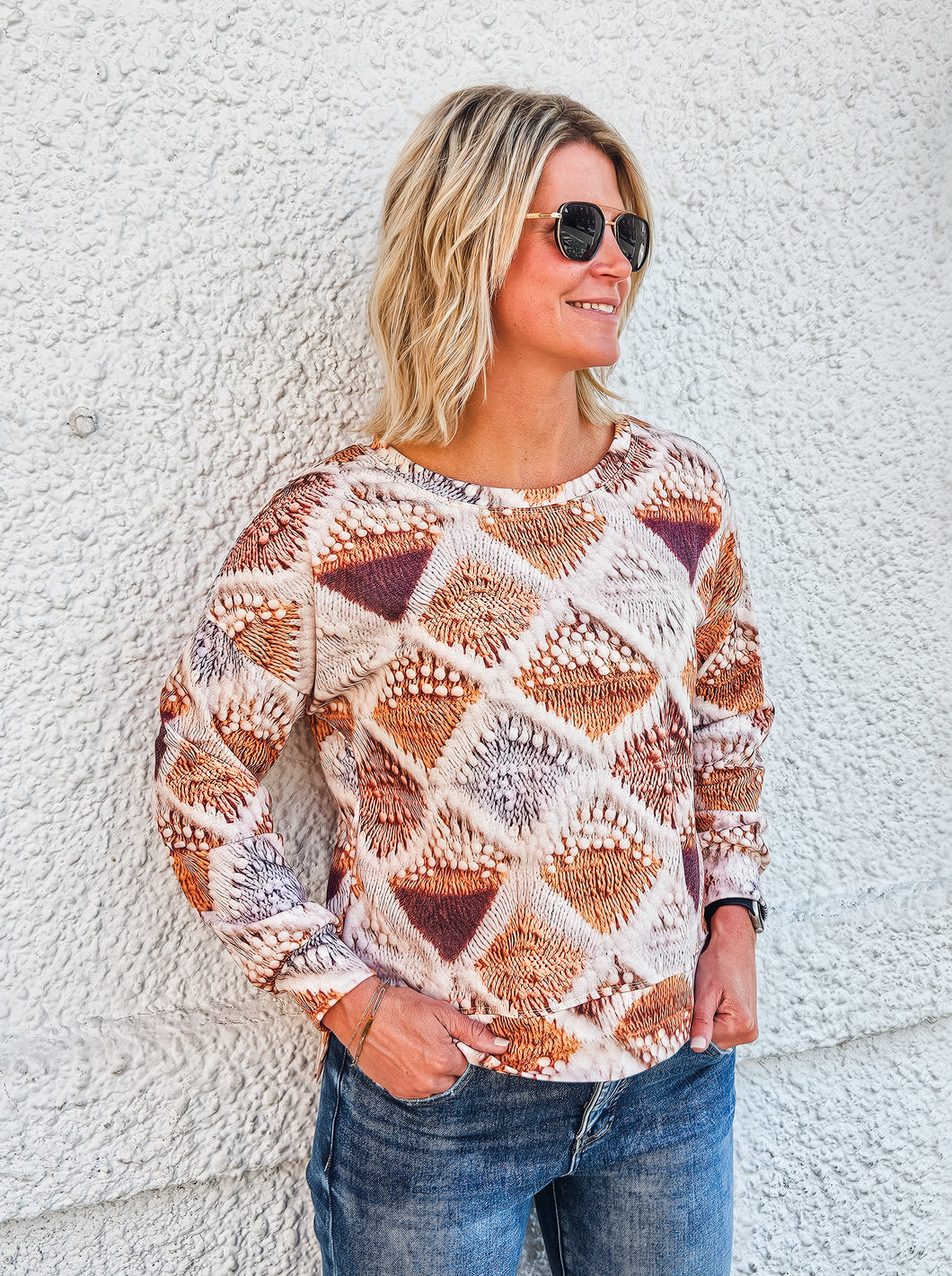Knit Effect Sweater