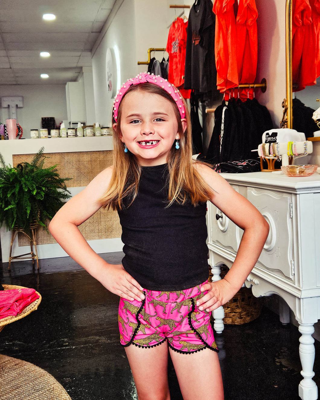 Hot Pink Cheetah Shorts