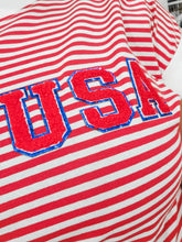 Adult Striped USA Tee